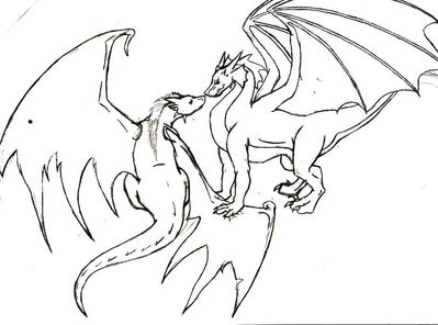 Dragoniade & Sil'vah (Dragon)
Unfinished commission done by Dragon2007
Keywords: Dragon2007;Dragoniade Dragon;Silvah Dragon