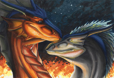Dragoniade & Sil'vah (Dragons)
Commission done by [url=http://crowbartk-hullo.deviantart.com/][/url]
Keywords: Haikera-Baiketsu;Dragoniade Dragon;Silvah Dragon