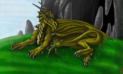 Dragoniade (Dragon) and Talon
Commission done by Hyptosis
Keywords: Hyptosis;Dragoniade Dragon;Talon