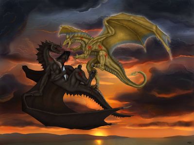Dragoniade (Dragon) - The Stolen Relic (Bloody)
Commission done by [url=http://http://targonreddragon.deviantart.com/]Kevin Dragon[/url]
Keywords: KevinDragon;Dragoniade Dragon