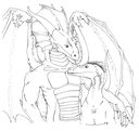 Dragoniade_and_Talon_bw_by_Mirsathia.jpg