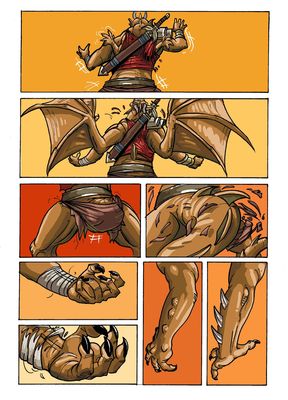 Dragoniade (Anthro) Transformation 3/4
Commission by Solidasp
Keywords: Solidasp;Dragoniade Anthro;Dragon TF