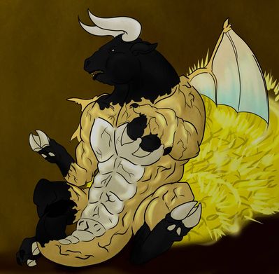 Dragoniade (Dragon) into Bull
Gift done by [url=http://luckery.deviantart.com/]Wolfaro[/url]
Keywords: Wolfaro;Bull TF;Dragoniade Dragon